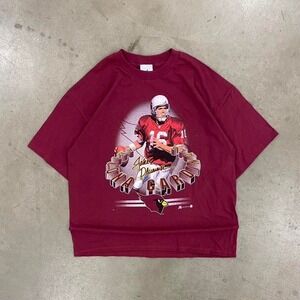 Vintage 90s Arizona Cardinals Jake Plummer Player Tee Joy Athletics NFL Shirt XL